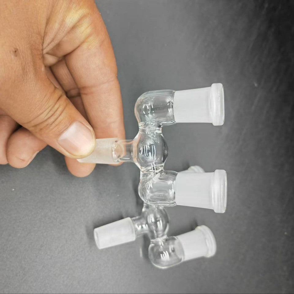 Borosilicate Glass Crafts Ornaments 14mm Plug Tee H Accessories