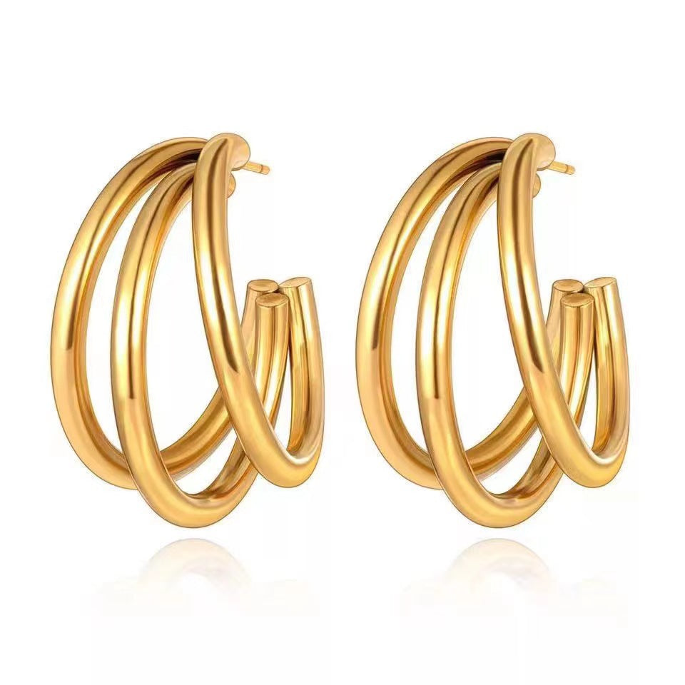 Simple Creative Stud Earringsversatile And In A Korean Style