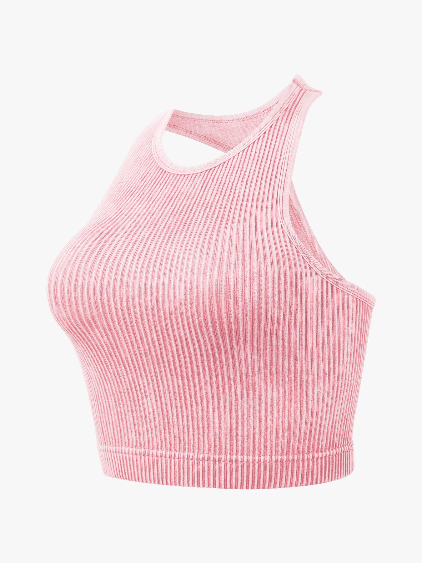 Women's Solid Color Short Thread Beauty Back Yoga Vest