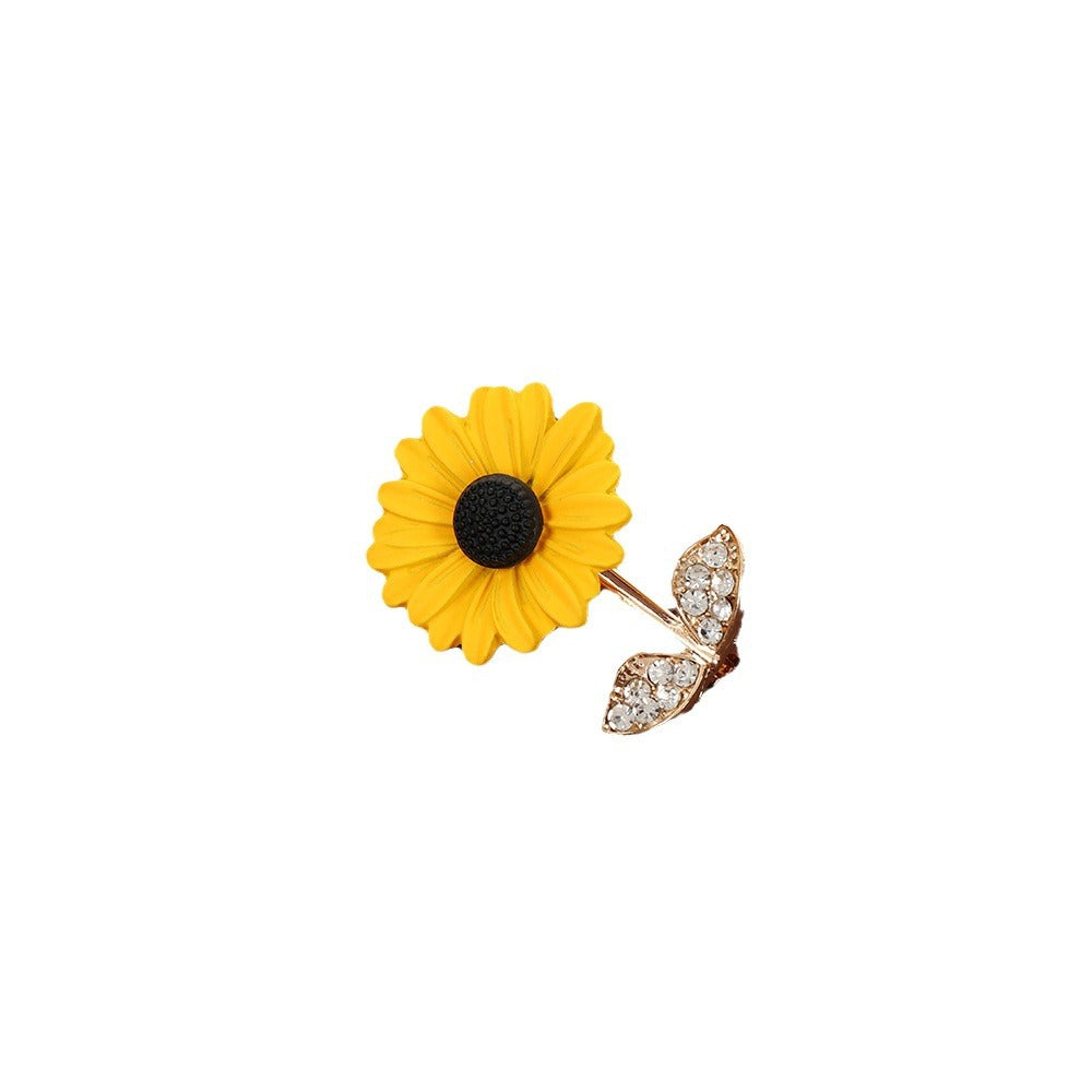 Sunflower Corsage Suit Shirt Accessories Brooch Accessories