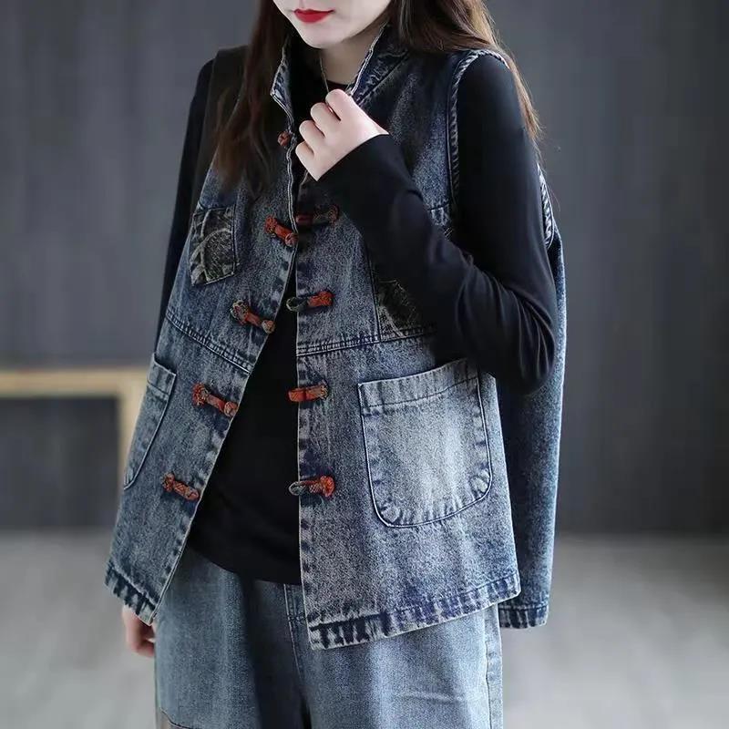 Autumn New Arrival Artistic Vintage Ethnic Style Waistcoat