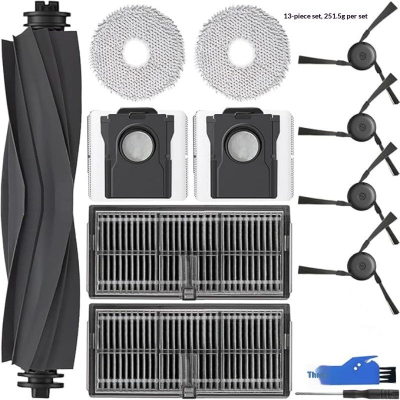 Robot Vacuum Accessories Roller Side Brush Filter Mop Cloth