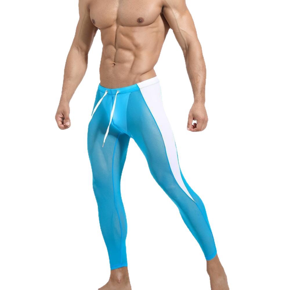 Men's Mesh Breathable Fitness Training Tight Cycling Pants