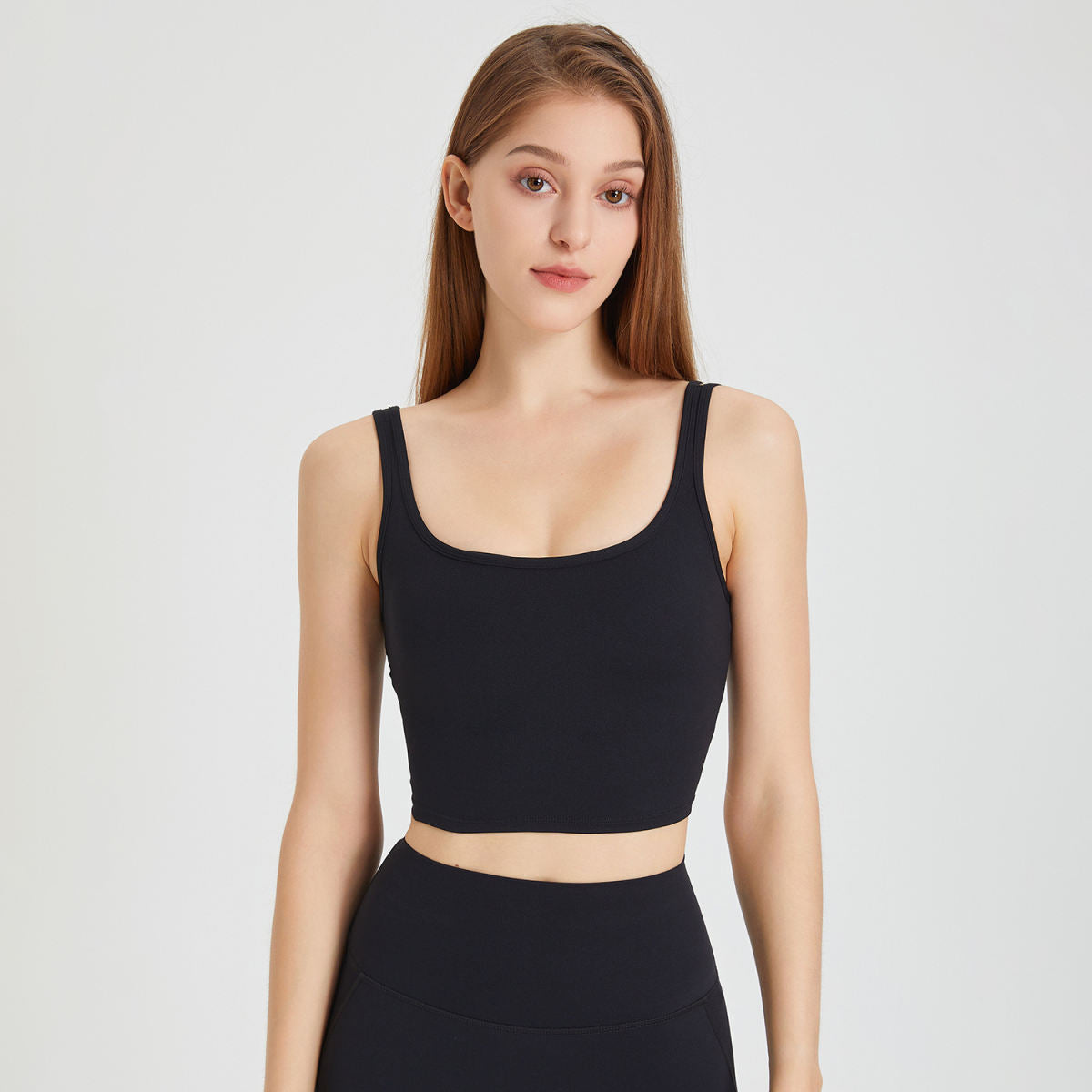 Outer Wear Sports Back Shaping Double-shoulder Strap Push Up Belly Contracting Yoga Clothes