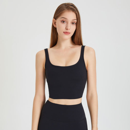 Outer Wear Sports Back Shaping Double-shoulder Strap Push Up Belly Contracting Yoga Clothes