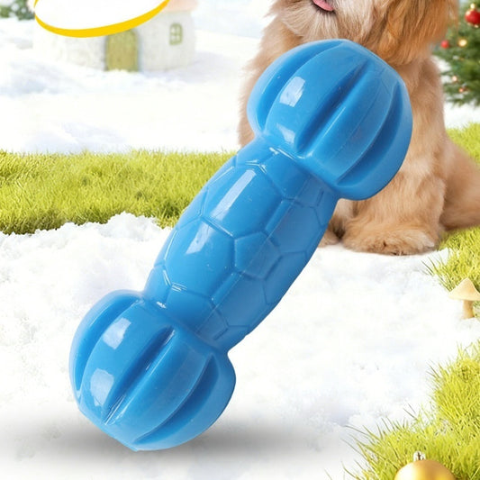 TPR Treat-dispensing Dumbbell Pet Toy Bite-resistant