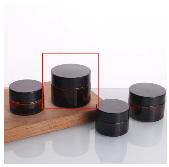 Amber Glass Cream Jar For Light-sensitive Products