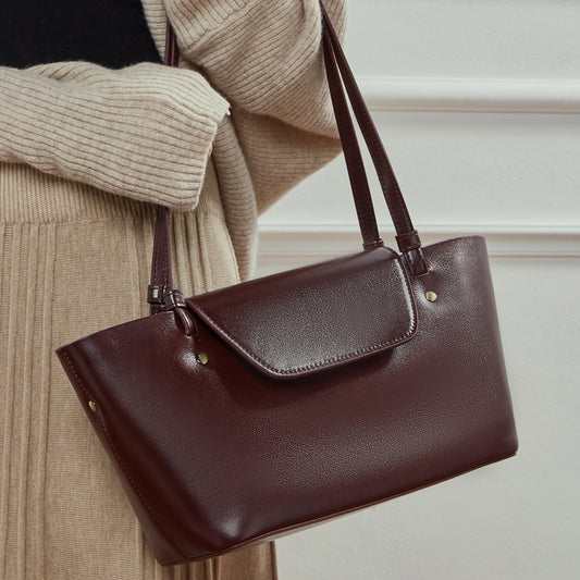 Korean-style Fashionable All-match Womens Leather Shoulder Bag