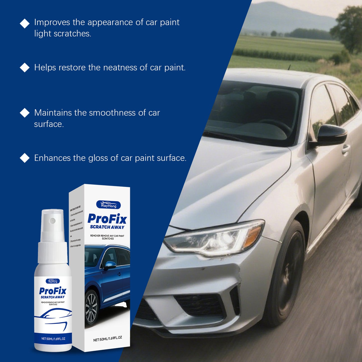 Car Paint Care Spray Gently Cleans And Revitalizes The Paint Surface