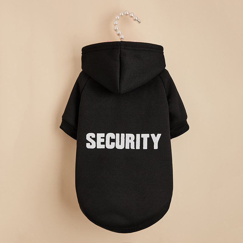 Solid Color Simple Warm Printed Pet Clothes