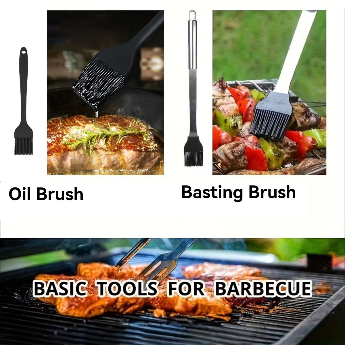 14X Stainless Steel BBQ Barbecue Tool Set Outdoor Grilling Utensils Kit Portable