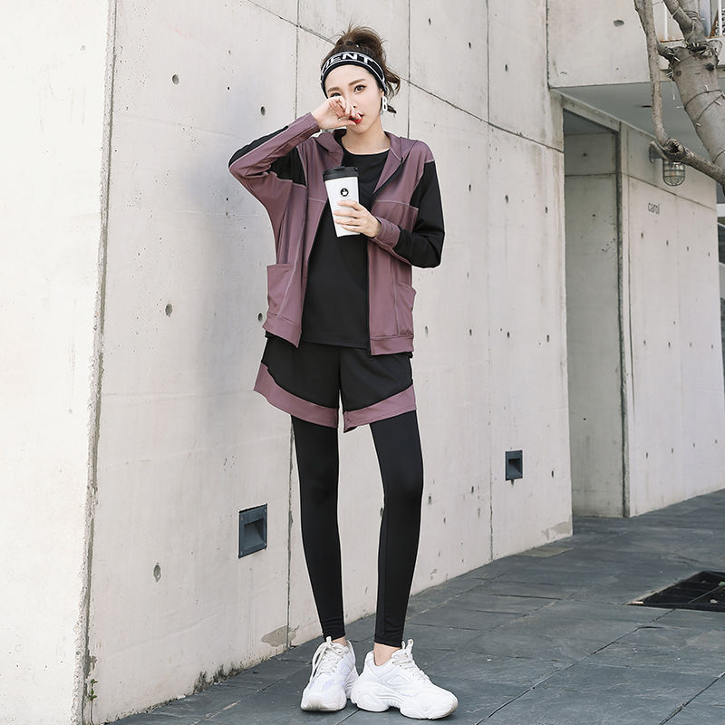 Breathable Sweat Absorbing Loose Sports Yoga Plus Size Workout Clothes Suit
