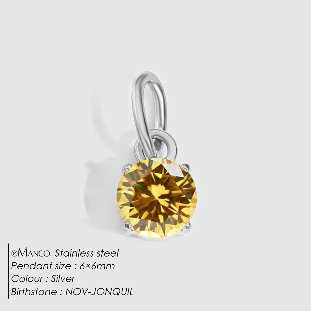 DIY Jewelry Accessories Stainless Steel Pendant Charms