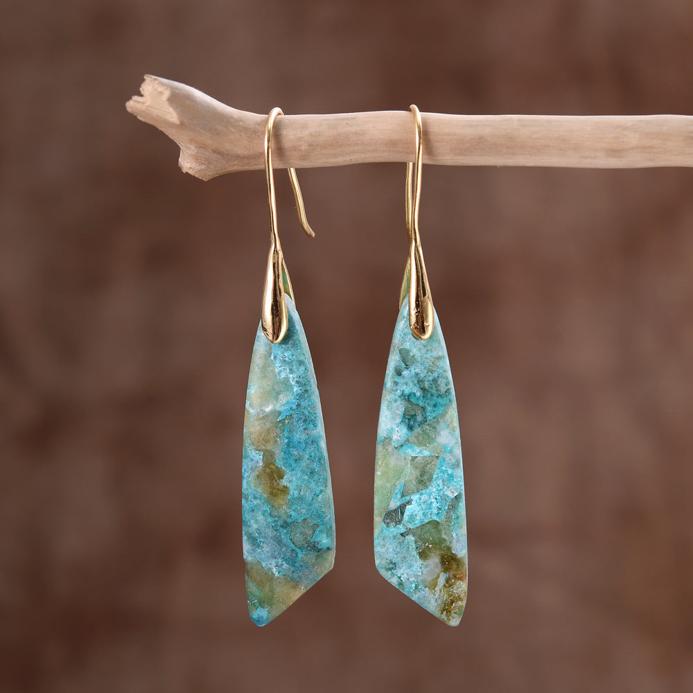 Phoenix Stone Earrings Copper Ear Accessories