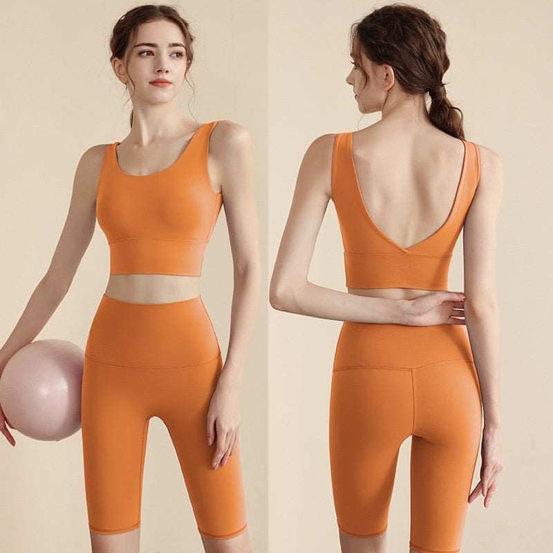 One-piece Cup Fixed Running Fitness Shockproof Sports Bra