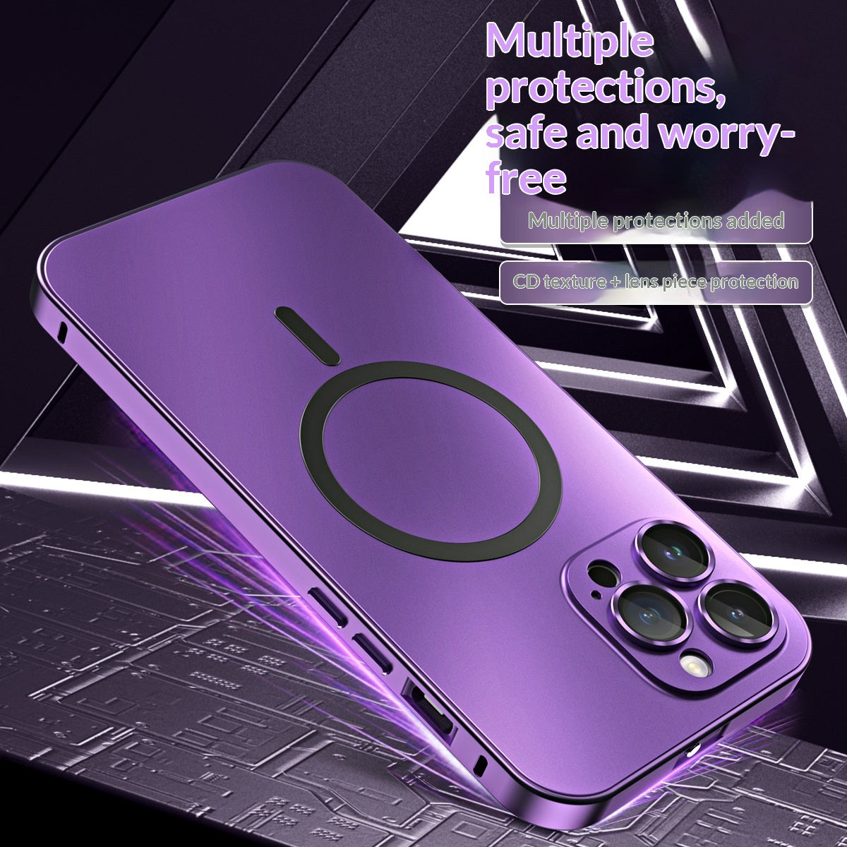 Full-coverage Phone Case With A Magnetic Snap Closure For Wireless Charging