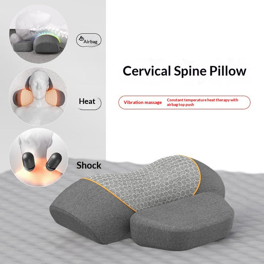 Smart Heated Vibration Waist And Neck Support Pillow Massager