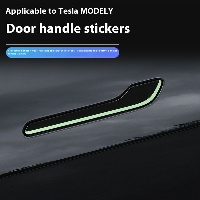 Handle Anti-scratch Patch Carbon Fiber Luminous Sticker Modification Ya Accessories