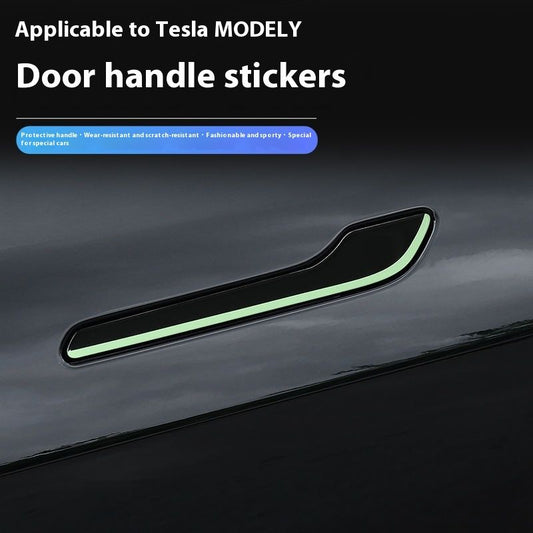 Handle Anti-scratch Patch Carbon Fiber Luminous Sticker Modification Ya Accessories