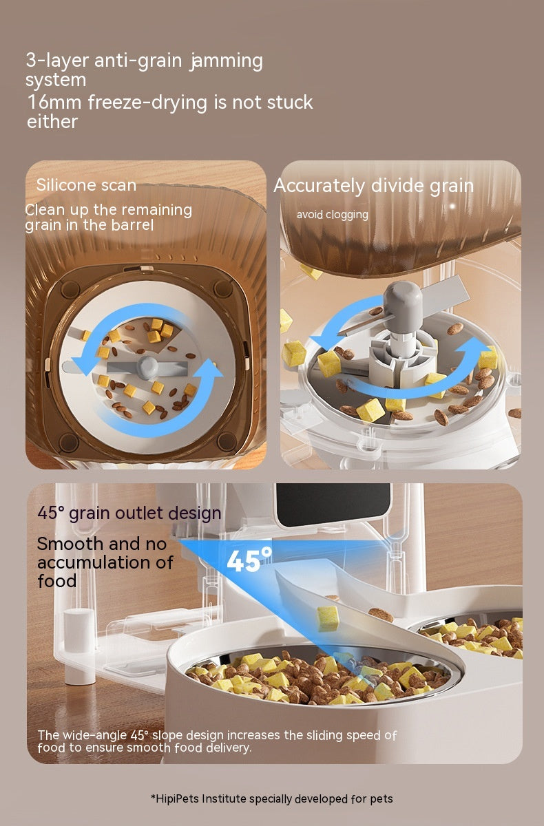 Automatic Pet Feeder Cat Intelligent Remote Control Cat Food Dog Food Timing Quantitative Video Monitoring Pet Feeding Machine