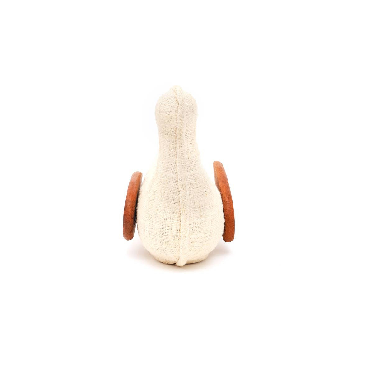 EcoMix Dove With Fabric & Wood Wings -Handcrafted Figurine & Sculptural Decor-9X4.5X7.8