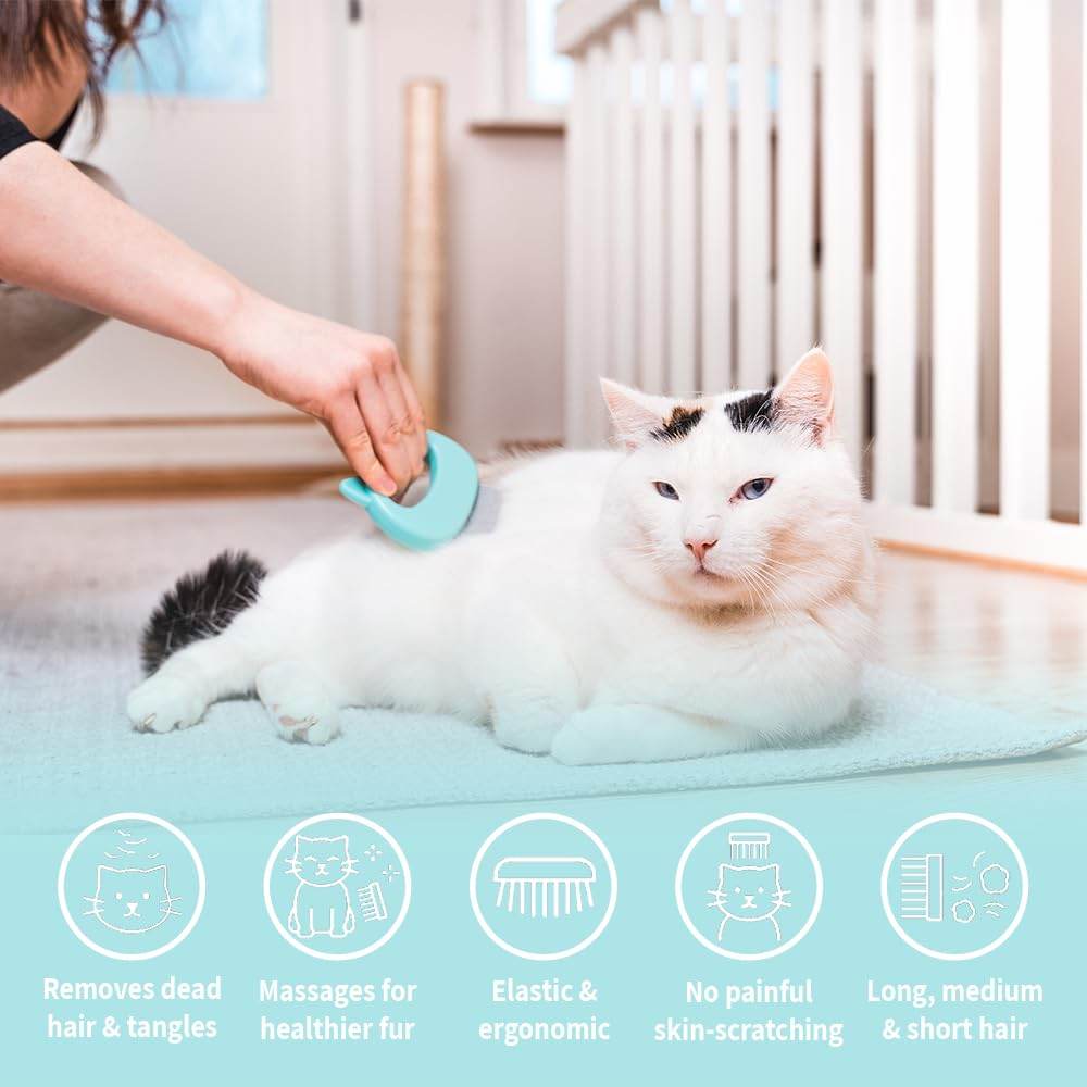 Say Goodbye To Tangled Hair The Ultimate Pet Grooming And Deshedding Tool For Long And Short Hair Dogs Cats Puppies And Bunnies