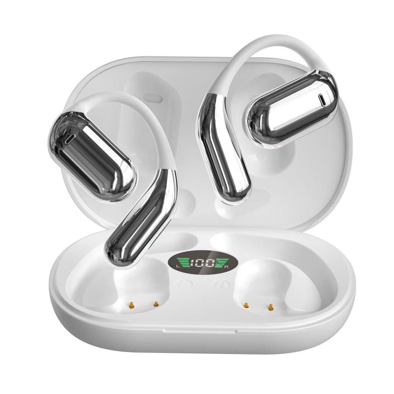 Ear-mounted LCD Color Screen Bluetooth Headset Smart AI Translation Headphones