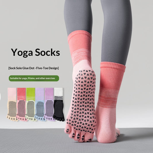 Five-finger Yoga Socks For Women Non-slip For Pilates