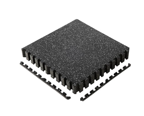 Interlocking Rubber Floor Tiles, Fitness MATS 1-2 Inch Thick, Floor Rubber MATS, Anti-slip