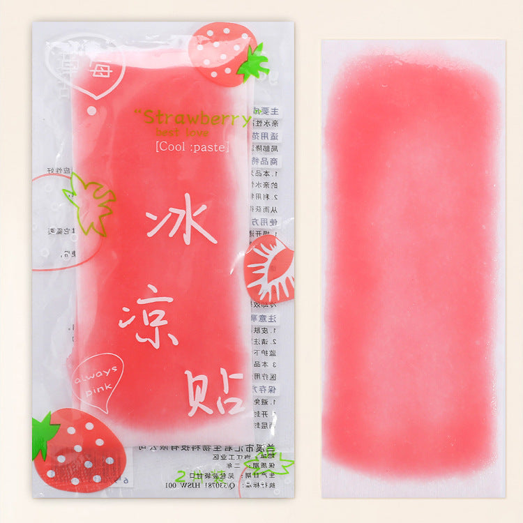Creative Fruit Flavor Cooling Plaster Cooling Cute Heat Radiating Phone Screen Protector