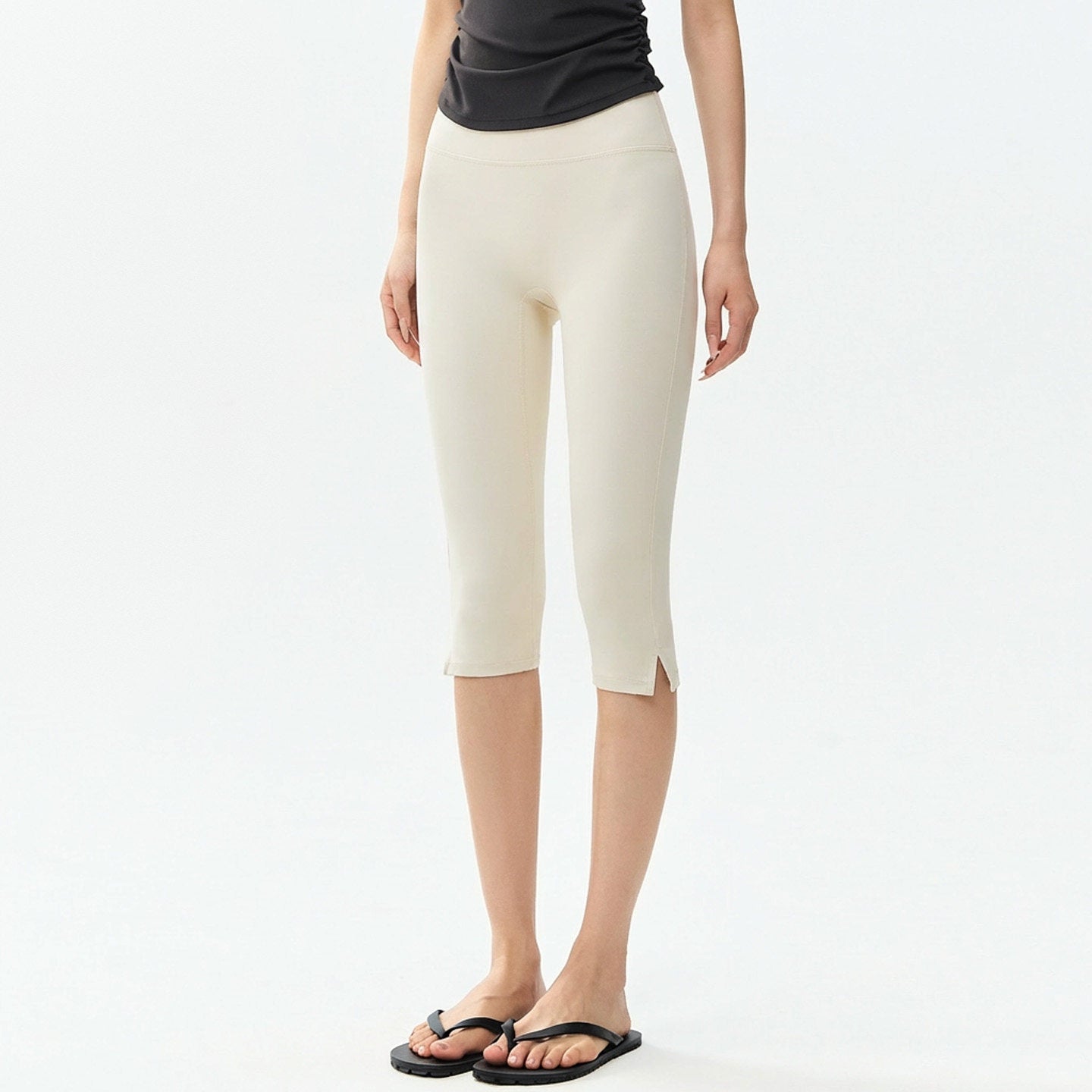 Seven Point Yoga Pants High Waisted Tight Fit Fitness Shorts