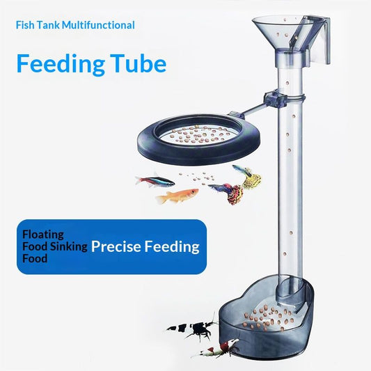 Fish Tank Anti-Dispersion Feeding Ring Fish Food Dispenser Small Feeder