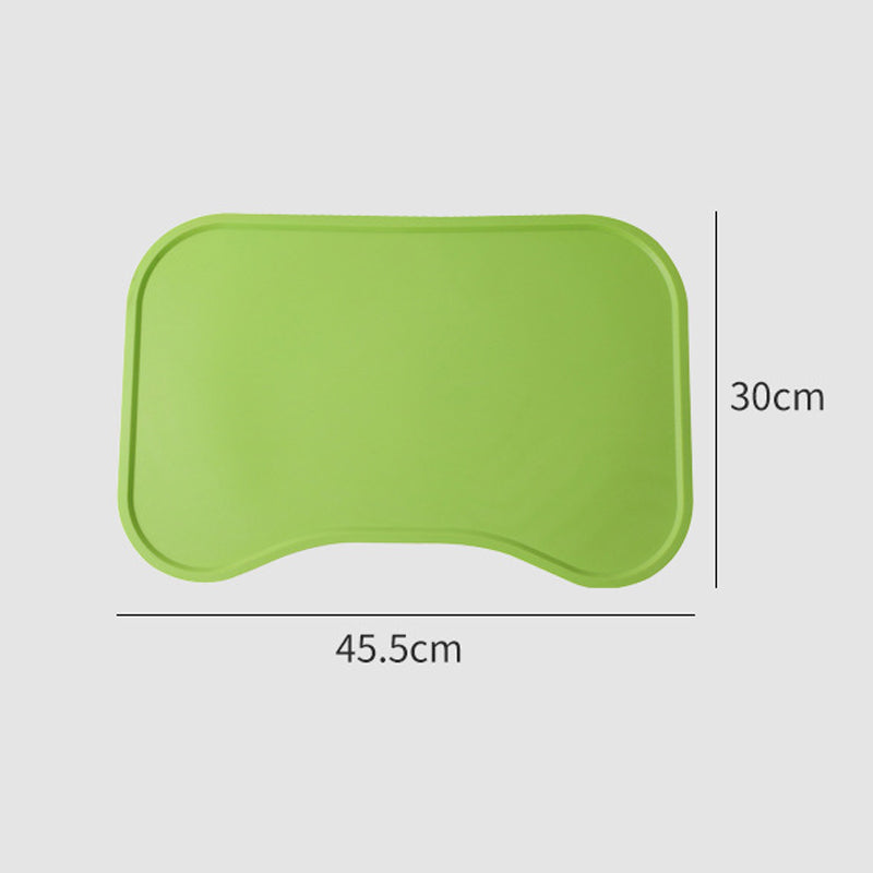 Dog Food Mat For Floors Waterproof,Thicker Cat Food Mat Non-Slip,Dog Bowl Mats For Food And Water,Pet Feeding Mat Silicone,Raised Edges To Prevent Tray For Dog Bowls
