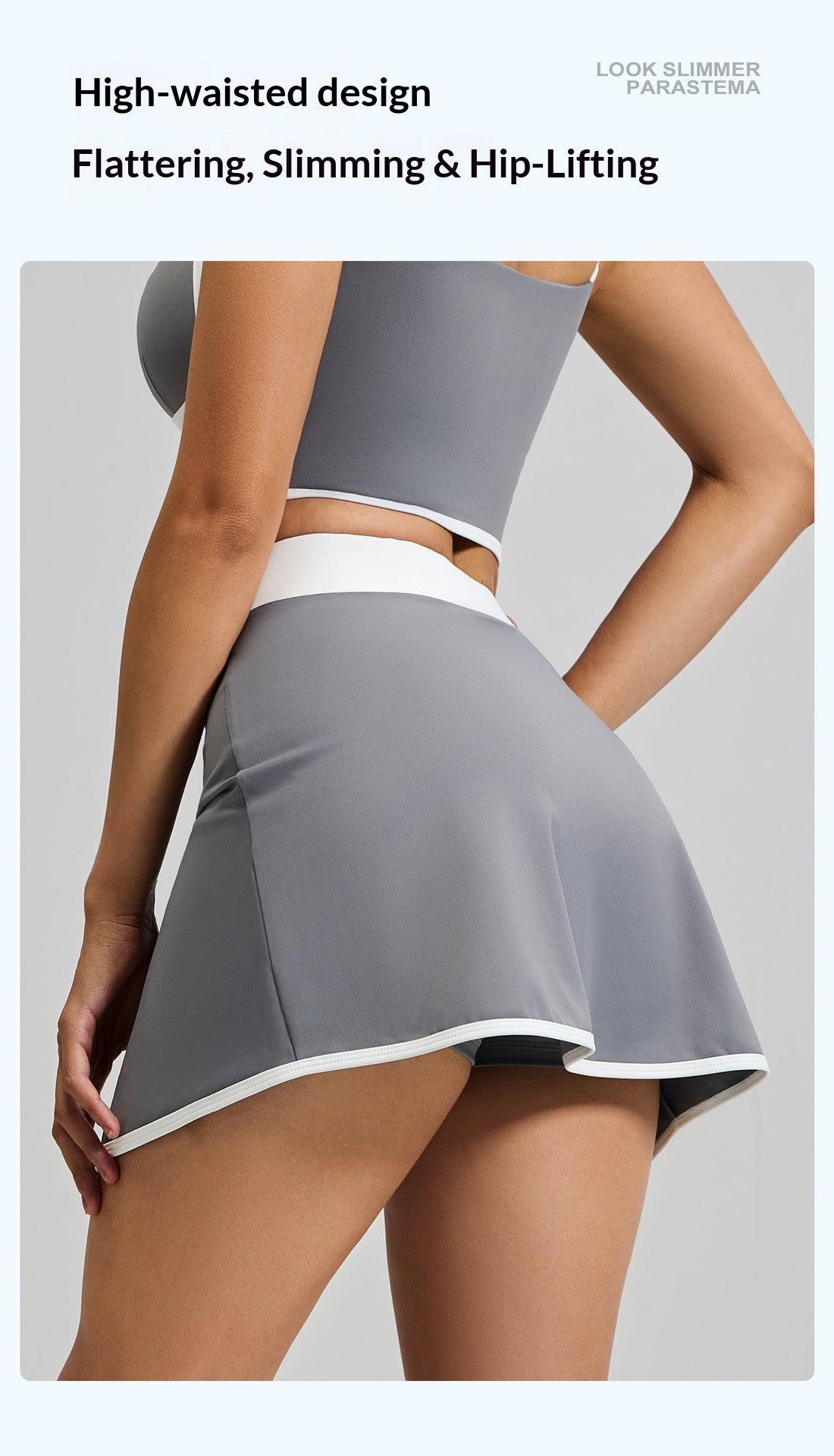 Summer Linear Sports Outfit, Anti-Chafing Activewear For Outdoor Running, Fitness And Yoga