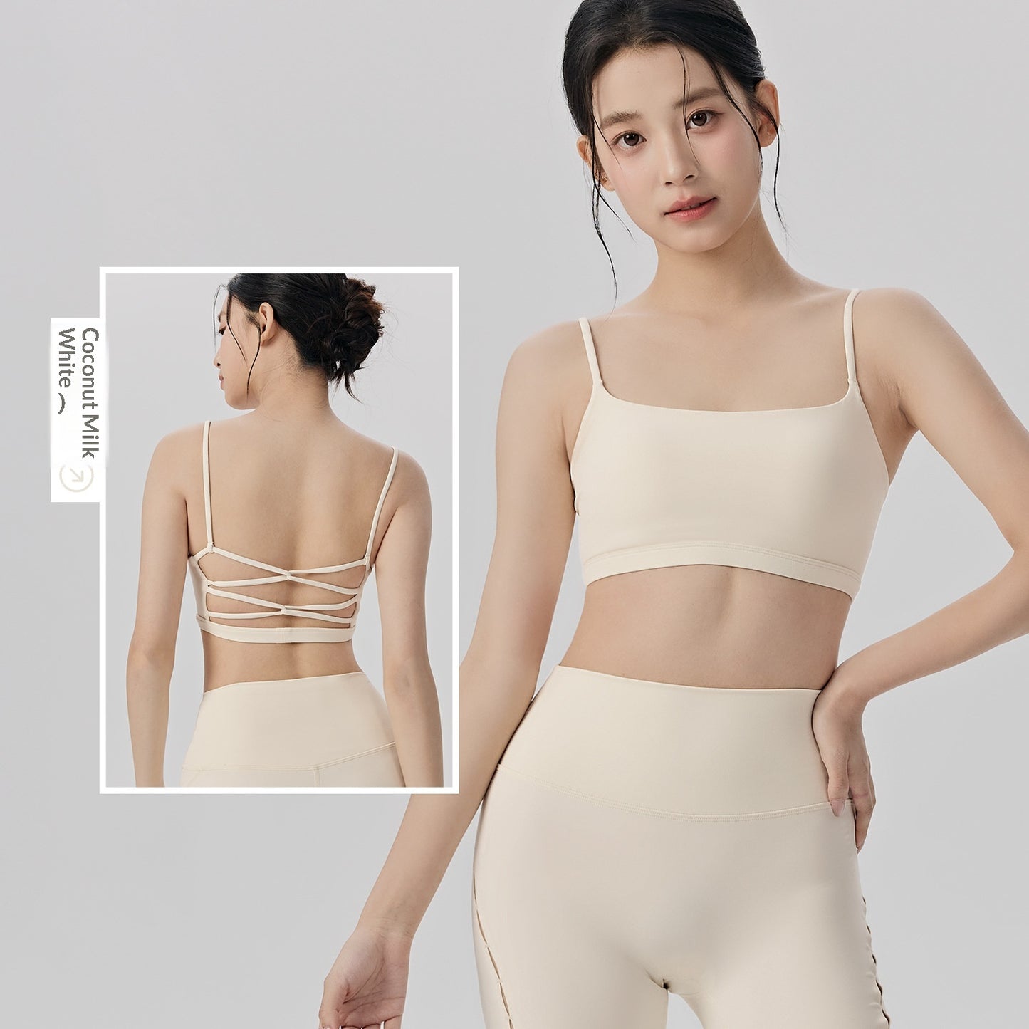 Shock-absorbing Sports Bra For Undergarment-enhanced Back Beauty Pilates Workouts