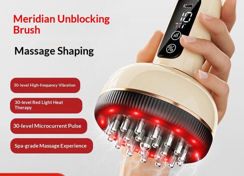 Electric Heating Massager Electric Meridian Brush Universal For The Whole Body