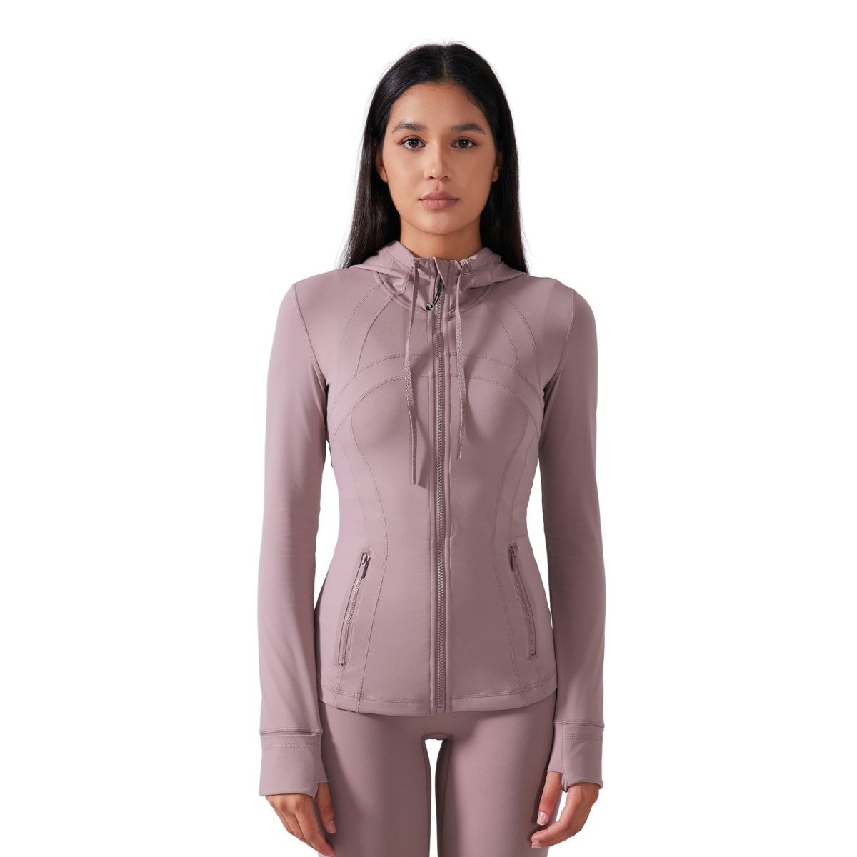 Yoga Clothes Coat Women's Body Shaping And Slim Looking Hooded Zipper