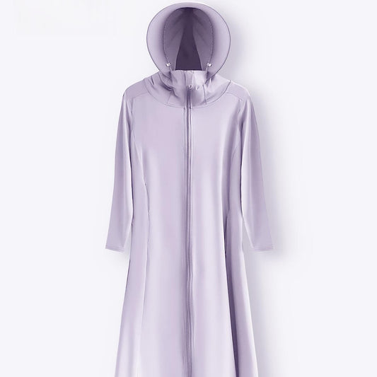 New Womens Summer Long Knee-length Full-body Sun-protection Jacket