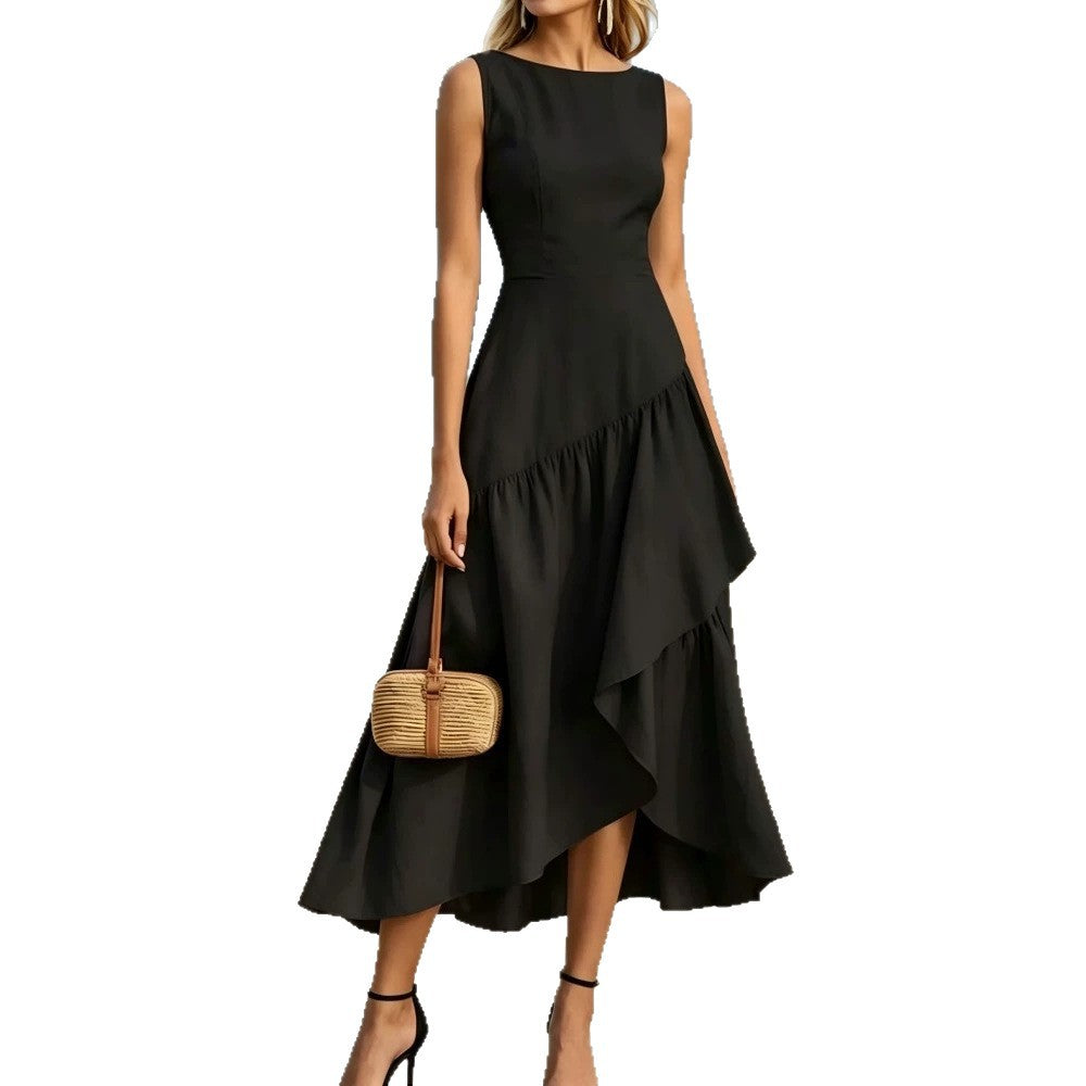 Women's Fashion Stitching Sleeveless Dress