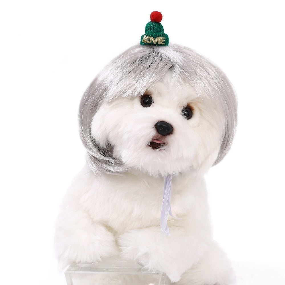 Halloween Pet Wig For Curly Or Straight Hair