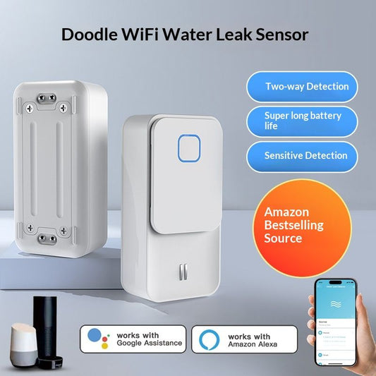 Immersion Sensor Remote Smart Home Wi-Fi Leak Alarm Double-sided Water Level Sensor Detector