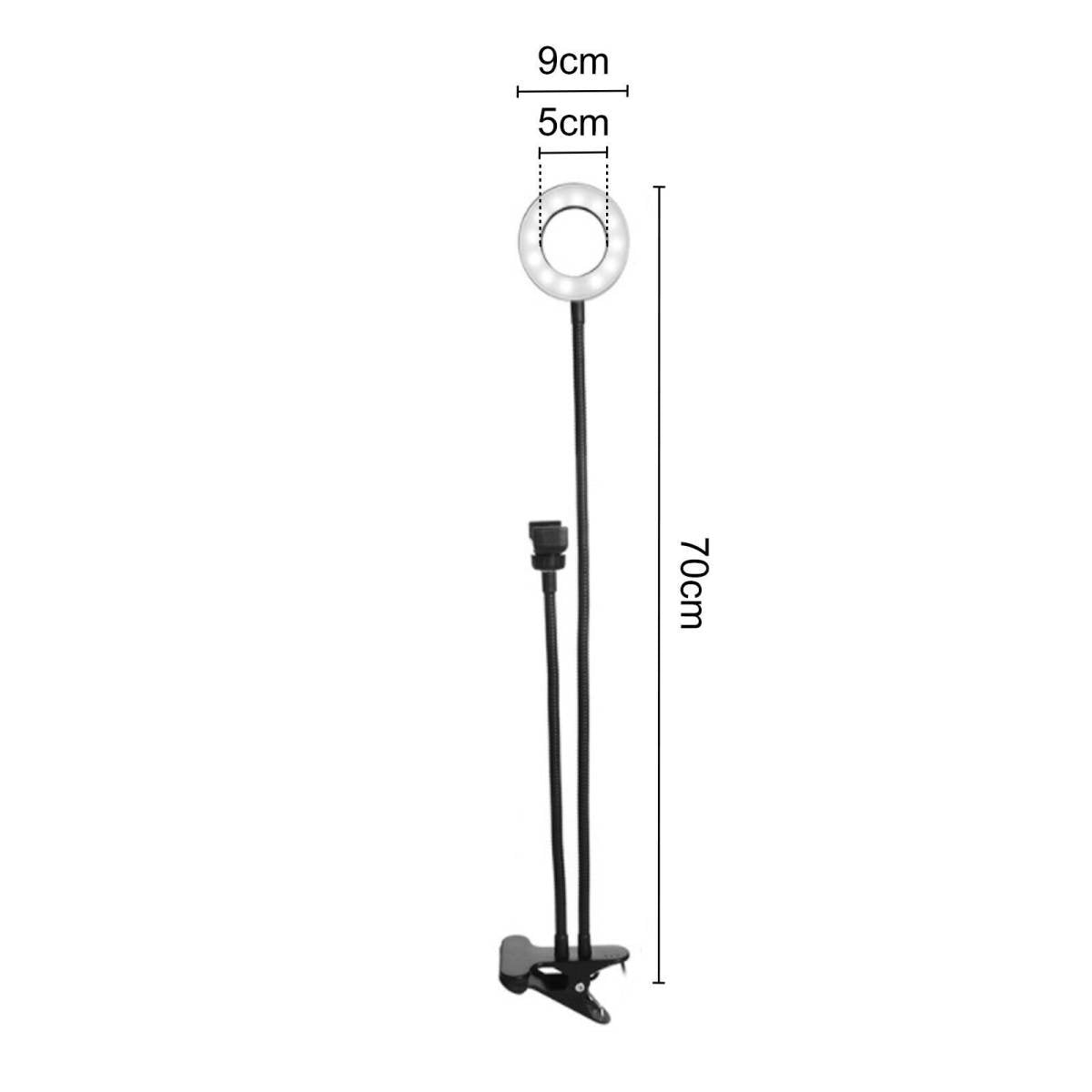 8 LED Ring Light Dimmable Lighting Kit Phone Selfie 40cm Tripod Makeup Live Lamp
