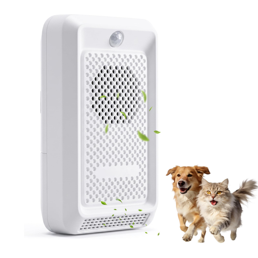 Cat Litter Deodorizer - White ABS Rechargeable Pet Odor Eliminator With 30dB Quiet Internal Circulation And Advanced Pod - For Smart Kitty Boxes In Homes Closets And Bathrooms