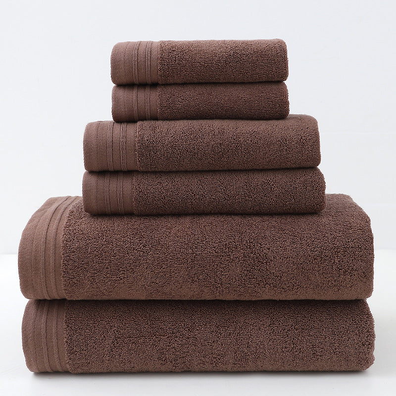 6-Piece Pure Cotton Bath Towel Set All-Cotton Towel Set