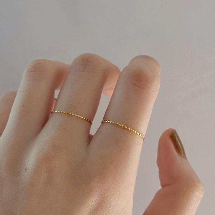 Japanese And Korean All Match Minimalism Simple Ring Female Niche