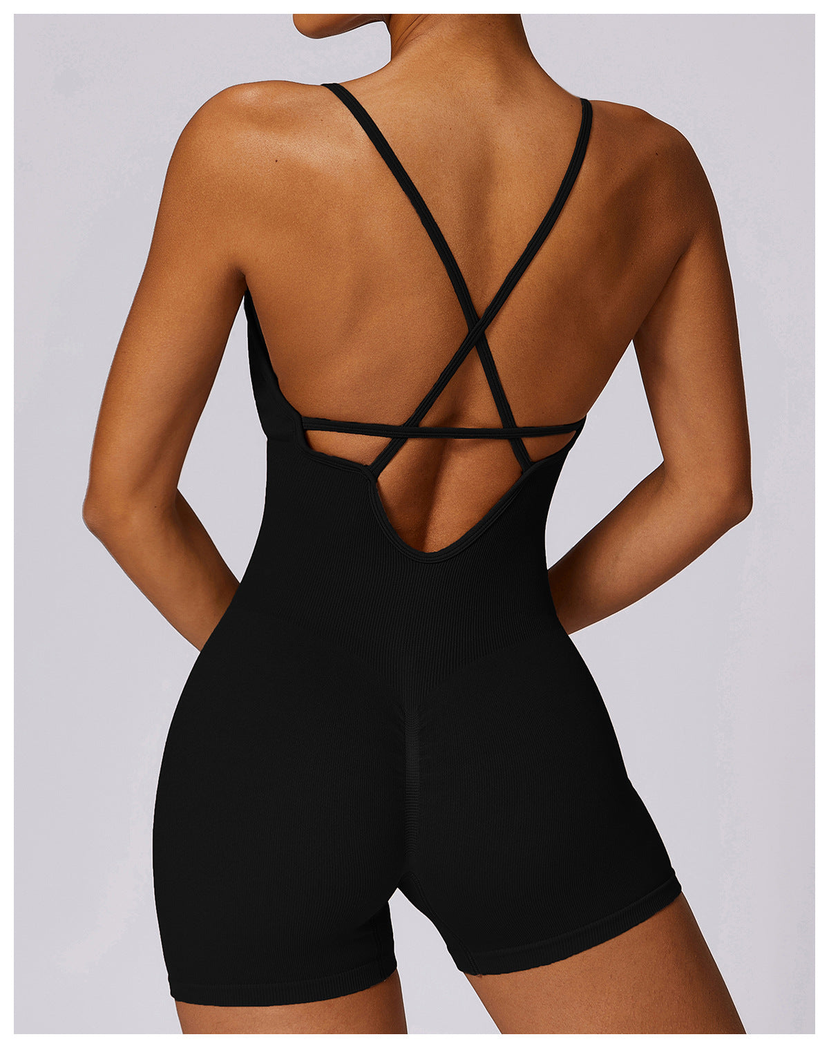 Fitness Seamless Beauty Back Yoga Jumpsuit Sports One-piece