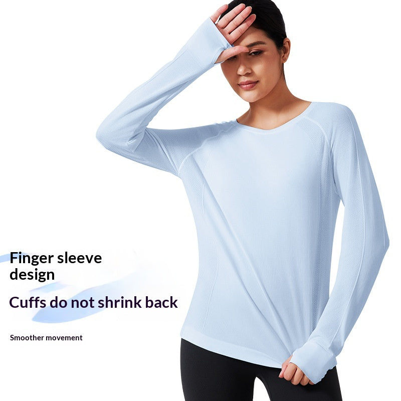 Long-sleeve T-shirt Loose-fit Sportswear For Running And Fitness