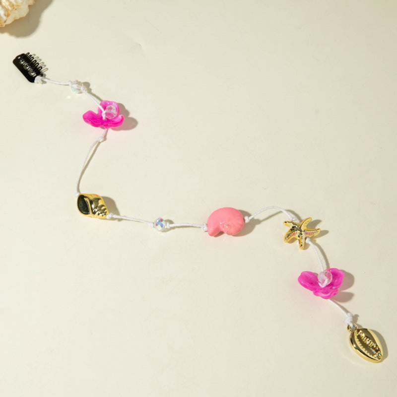 Fashionable Beach Conch Shell Braided Hair Ornament