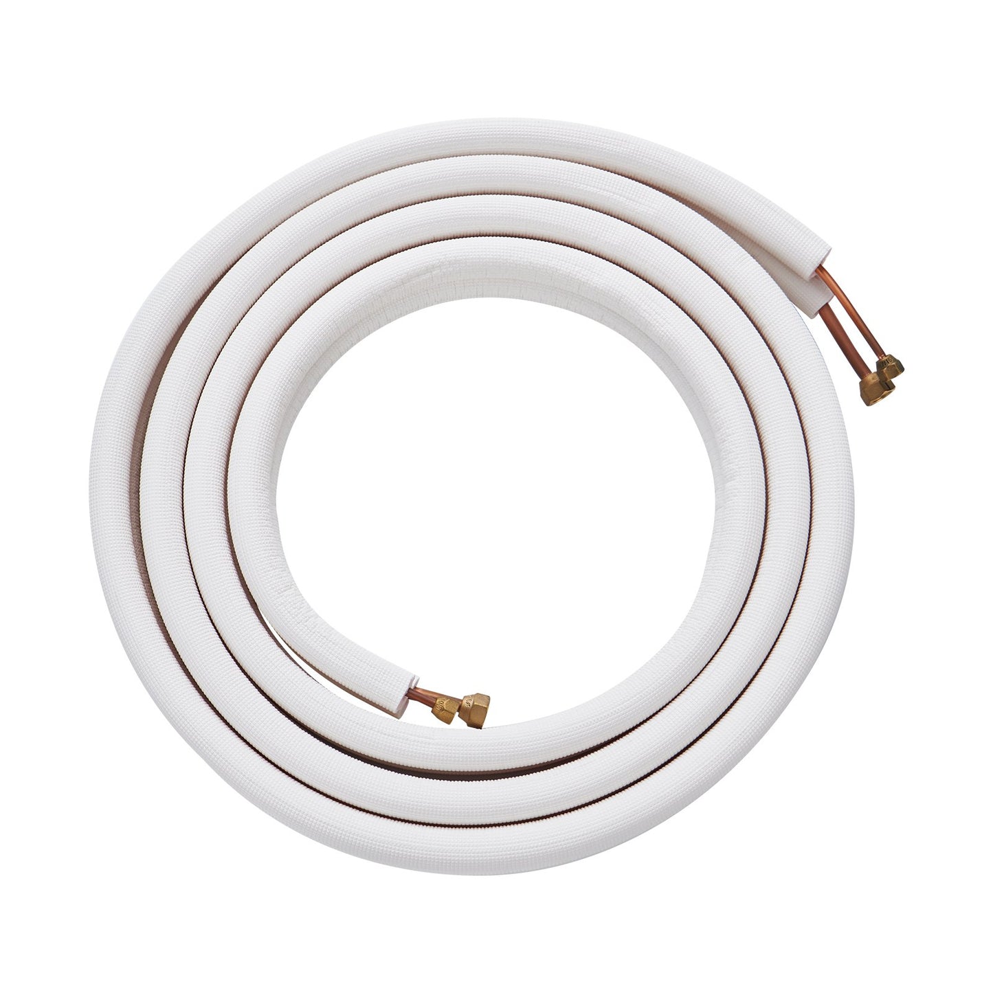 16FT Mini Split Line Set, 1/4" & 3/8" O.D Copper Pipes Tubing And Triple-Layer Insulation, For Air Conditioning Or Heating Pump Equipment & HVAC With Rich Accessories (18ft Connection Cable)