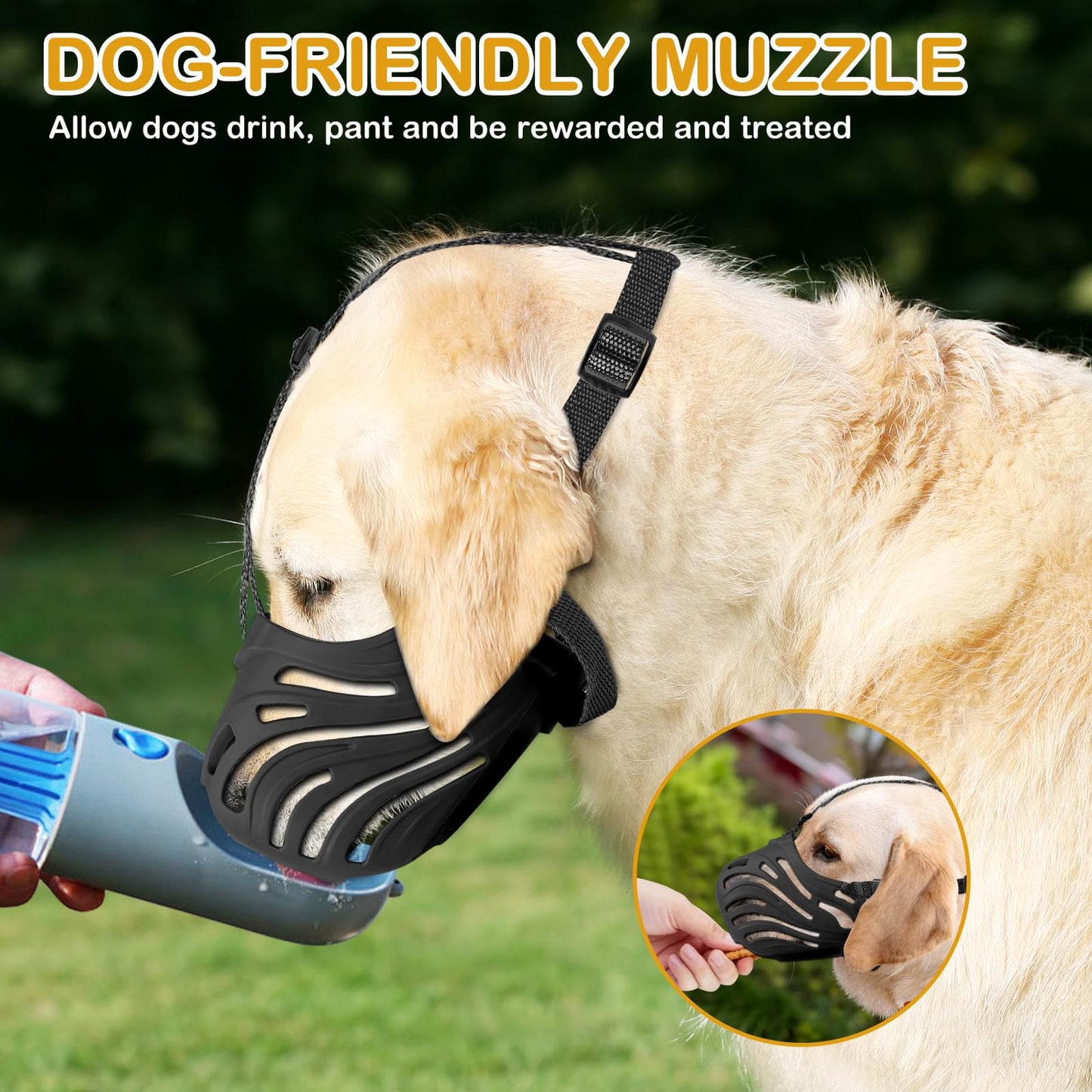 Dog Muzzle, Soft Breathable Dog Muzzles Suitable Dogs, Adjustable Basket Muzzles Prevents Chewing And Biting For Grooming Trimming Training
